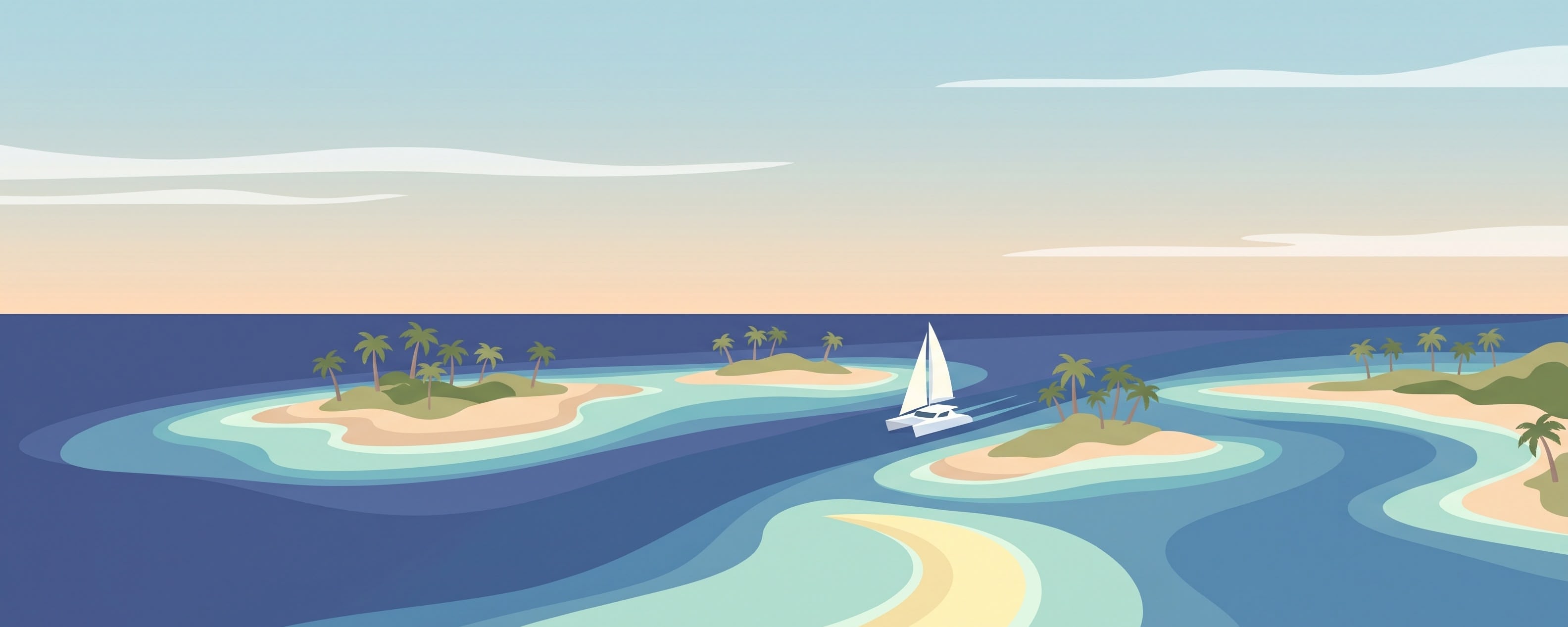 Island hopping, atoll by atoll