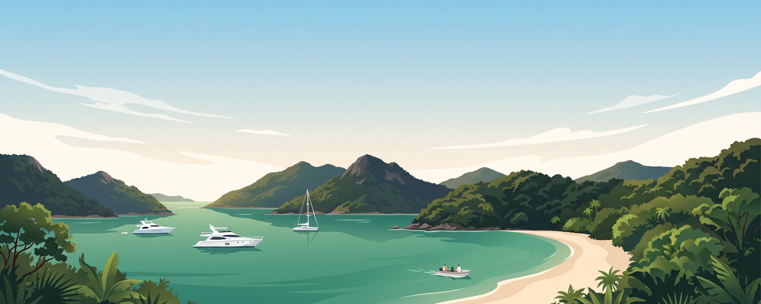 Charter yachts in South America