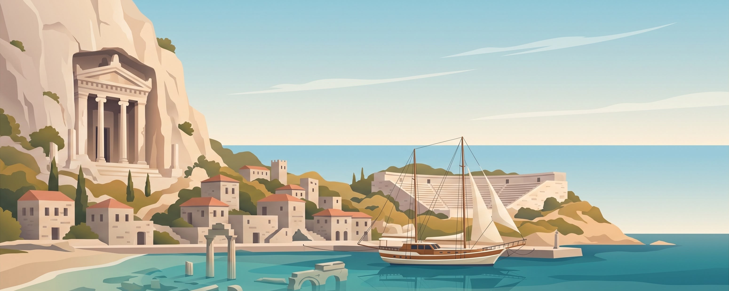 Centuries of history along the shore