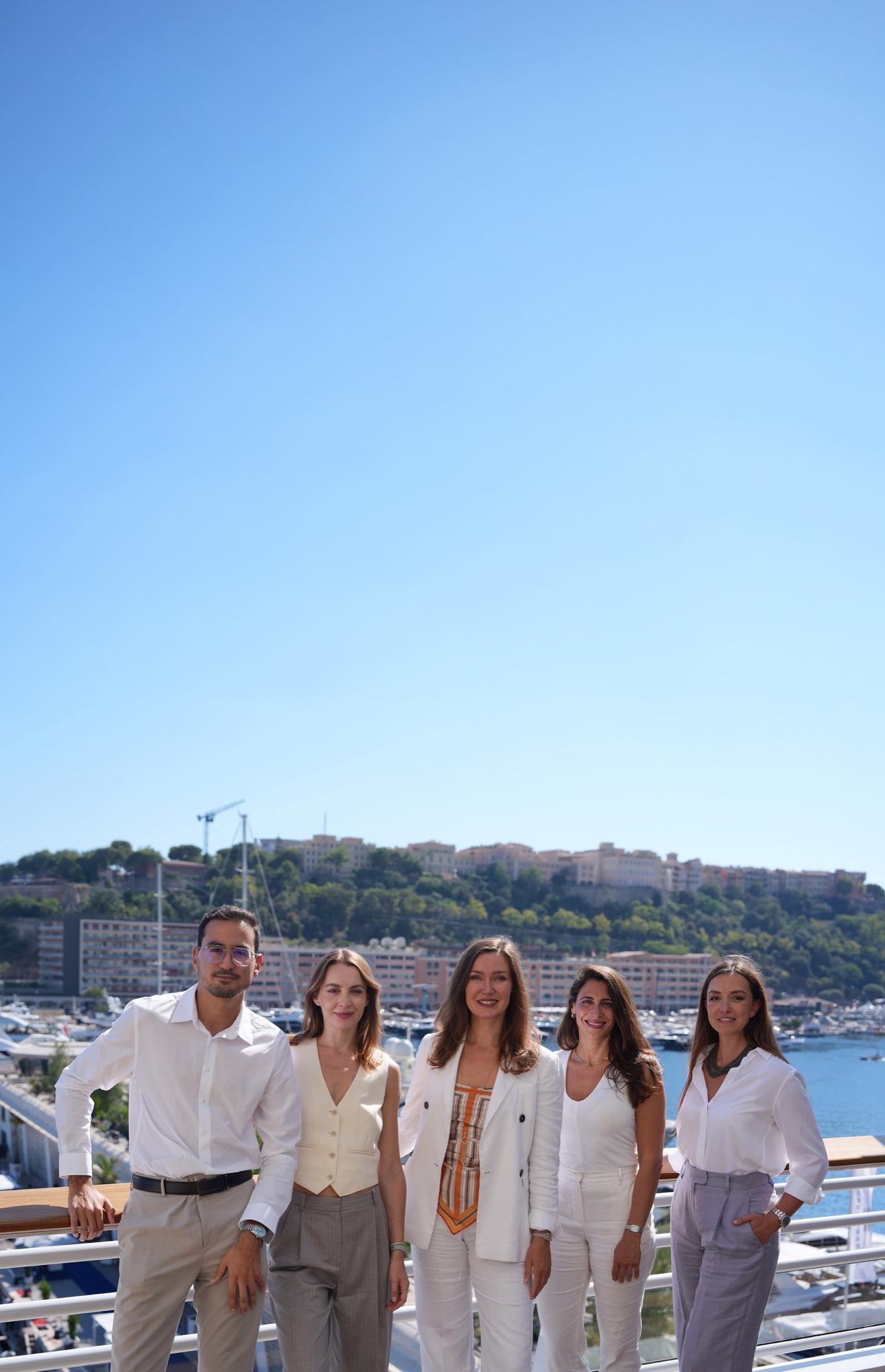 The Smart Yachts brokerage team on the docks in Monaco