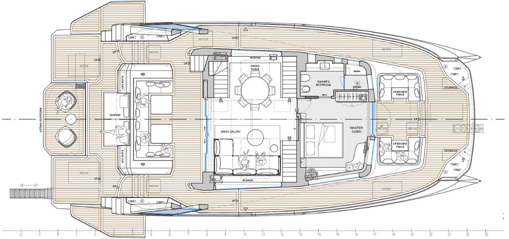 WIDERCAT 76 main deck