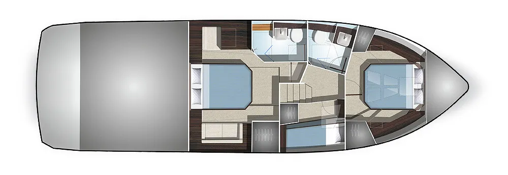 Galeon 460 Fly lower deck
