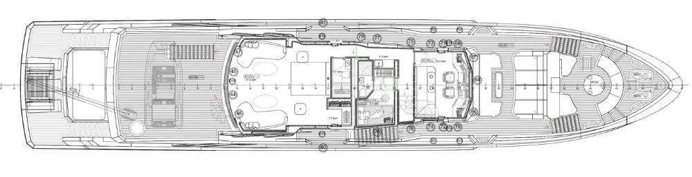 Bering 121 upper deck