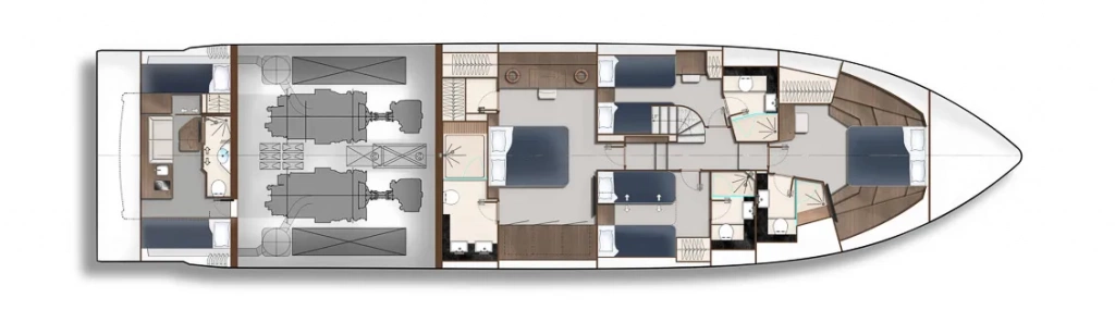 GALEON 800 FLY lower deck