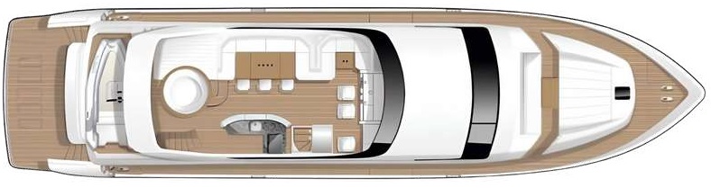 PRINCESS 85 flybridge