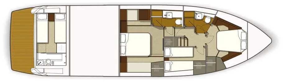 GALEON 560 SKY lower deck 