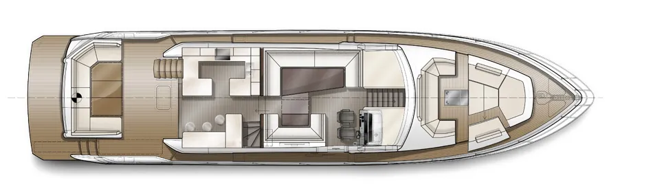 GALEON 680 FLY main deck