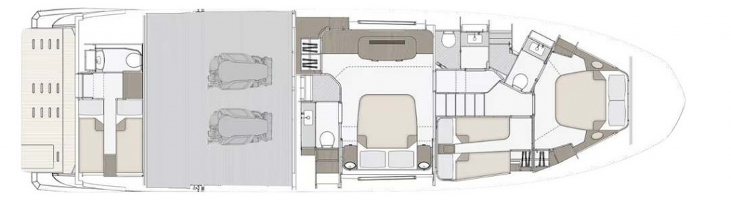 AZIMUT 60 FLY lower deck