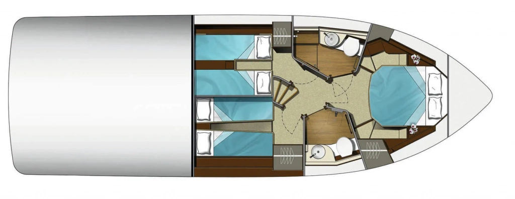 GALEON 420 FLY lower deck