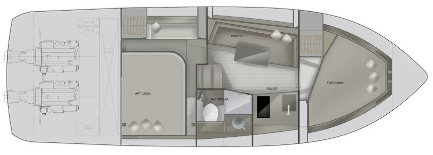 lower deck GALEON 335 HTS