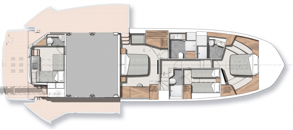 GALEON 620 FLY lower deck