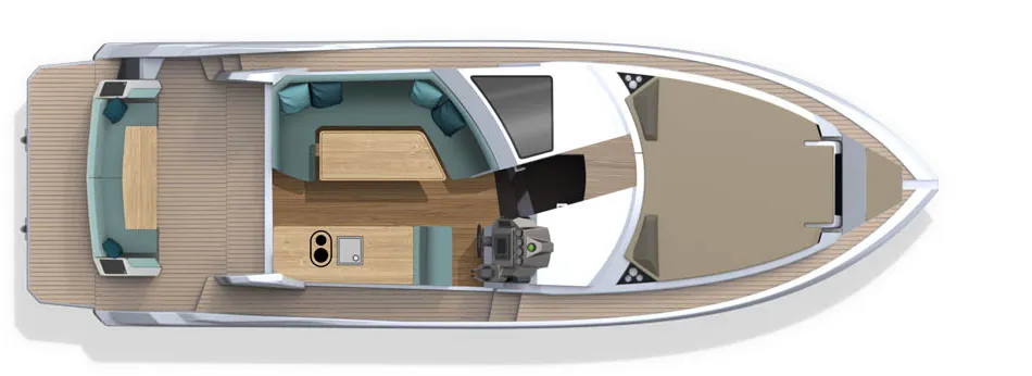 main deck GALEON 370 HTC