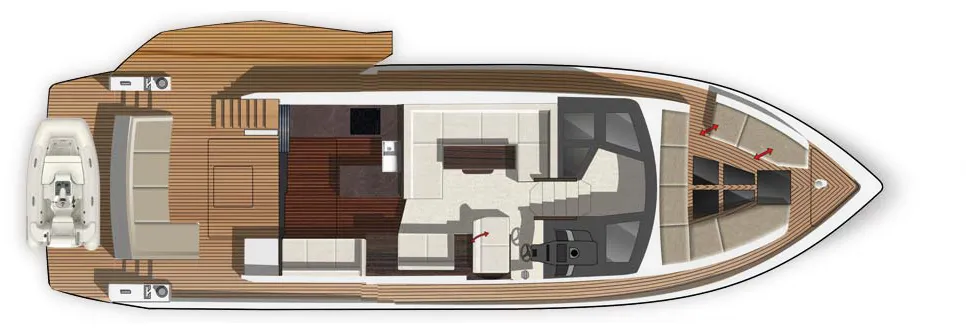 GALEON 510 SKY main deck