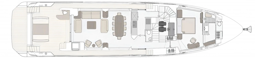 AZIMUT GRANDE 26 M main deck