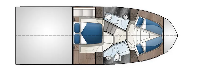 GALEON 400 FLY lower deck