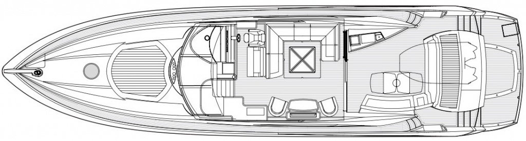 SUNSEEKER PREDATOR 72 main deck