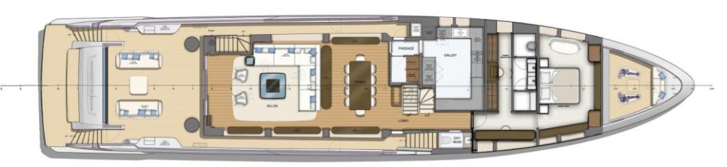 MAJESTY 112 TERRACE main deck