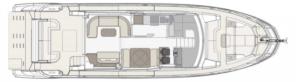 AZIMUT 60 FLY main deck