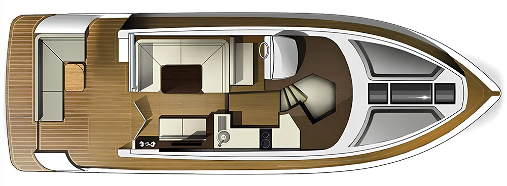 GALEON 430 HTC main deck